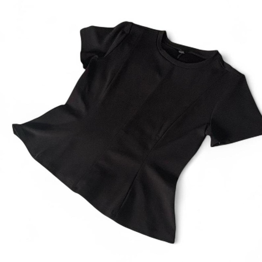Women’s Ann Taylor Black Peplum Top Size M